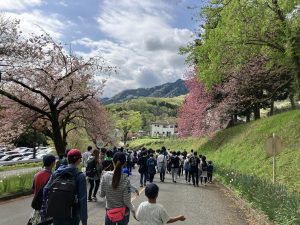 景色を楽しみながら