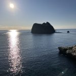 象島が旅館からみえました