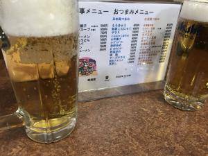 伊香保温泉で乾杯。