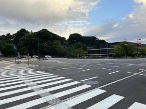 朝7時前の金沢城・兼六園付近