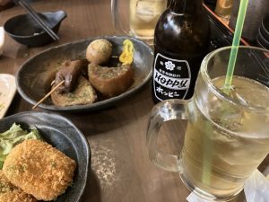 静岡おでんと三島コロッケ？だったかな。