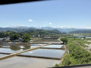 立山連峰見えてきた